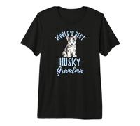 La Meilleure Grand-mère Husky du Monde, Mignon Petit Chien Husky sibérien T-Shirt Haut de Gamme
