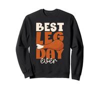 La Meilleure journée pour Les Jambes de Tous Les Temps : dîner de Dinde Amusant pour Thanksgiving, Automne Sweatshirt