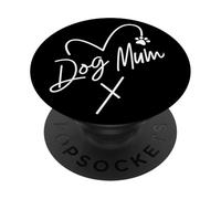 La Meilleure Maman Canine du Monde, Un cœur Plein d'amour pour Les Chiens PopSockets PopGrip Adhésif