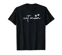 La Meilleure Maman de Chat du Monde, la Maman de Chat la Plus Cool de Tous Les Temps T-Shirt Graphique avec Valeur, Homme, Noir, XL