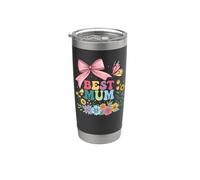 La meilleure maman de tous les temps a griffonné des fleurs pour la meilleure maman du monde Gobelet isotherme en acier inoxydable double paroi