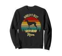 La Meilleure Maman lévriers du Monde rétro Vintage Greyhound Mama Sweatshirt