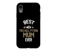 La Meilleure Maman Pied Ball Python de Tous Les Temps, Amoureuse de Piebald Snake Coque pour iPhone XR