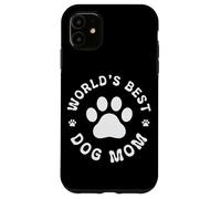 La meilleure maman pour chien au monde, Paw Print Love Coque pour iPhone 11