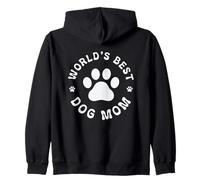 La meilleure maman pour chien au monde, Paw Print Love Sweat à Capuche