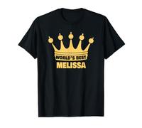 La Meilleure Melissa du Monde, nom drôle de Melissa Saying T-Shirt Graphique avec Valeur
