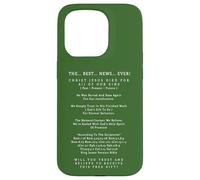 La Meilleure Nouvelle jamais Christ Jésus-Christ Salut éternel Coque pour iPhone 15 Pro