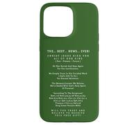 La Meilleure Nouvelle jamais Christ Jésus-Christ Salut éternel Coque pour iPhone 15 Pro Max