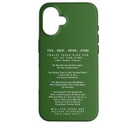 La Meilleure Nouvelle jamais Christ Jésus-Christ Salut éternel Coque pour iPhone 16