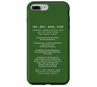 La Meilleure Nouvelle jamais Christ Jésus-Christ Salut éternel Coque pour iPhone 7 Plus/8 Plus