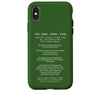 La Meilleure Nouvelle jamais Christ Jésus-Christ Salut éternel Coque pour iPhone X/XS