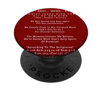 La Meilleure Nouvelle jamais Christ Jésus-Christ Salut éternel PopSockets PopGrip Adhésif