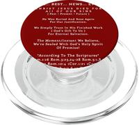 La Meilleure Nouvelle jamais Christ Jésus-Christ Salut éternel PopSockets PopGrip pour MagSafe