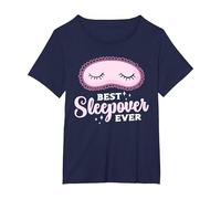 La Meilleure Soirée Pyjama De Tous Les Temps Soirée Pyjama T-Shirt, Femme Grandes Tailles, Bleu Marine, 4X