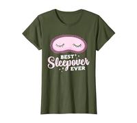 La Meilleure Soirée Pyjama De Tous Les Temps Soirée Pyjama T-Shirt, Femme, Olive, XXL