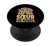 La Meilleure Sœur du Monde Fille Aînée Amour Famille PopSockets PopGrip Adhésif