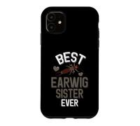 La Meilleure sœur Earwig de Tous Les Temps, Une Mignonne Amoureuse de Pincher Bugs Coque pour iPhone 11