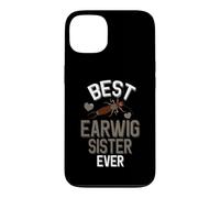 La Meilleure sœur Earwig de Tous Les Temps, Une Mignonne Amoureuse de Pincher Bugs Coque pour iPhone 13