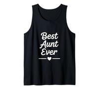 La Meilleure Tante de Tous Les Temps, Heart Script Graphic Fun Family Débardeur