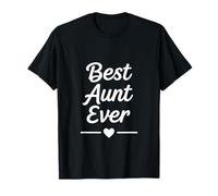 La Meilleure Tante de Tous Les Temps, Heart Script Graphic Fun Family T-Shirt