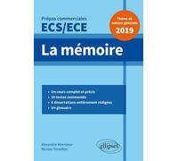 La Mémoire - Thème De Culture Générale, Prépas Commerciales Ecs/Ece