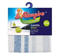 La Ménagère Cuisine et Bain Lavette Eponge Qualité Supérieure 32x32cm (Lot de 6)