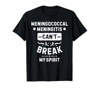 La méningite à méningocoque ne Peut Pas briser Mon Esprit T-Shirt Graphique avec Valeur, Homme, Noir, XL