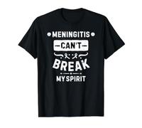 La méningite ne Peut Pas briser Mon Esprit T-Shirt Graphique avec Valeur, Homme, Noir, XL