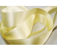 La Mercerie 22355-0025-0023 Ruban Satin Tissu 0023 Jaune 25 m x 25 mm