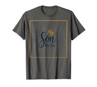 La mère du marié, Mon Fils, sa fiancée, ma Joie, Mariage Floral T-Shirt, Homme, Asphalte, XL
