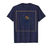 La mère du marié, Mon Fils, sa fiancée, ma Joie, Mariage Floral T-Shirt, Homme, Bleu Marine, 6XL