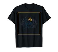 La mère du marié, Mon Fils, sa fiancée, ma Joie, Mariage Floral T-Shirt, Homme, Noir, XL
