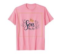La mère du marié, Mon Fils, sa fiancée, ma Joie, Mariage Floral T-Shirt, Homme, Rose, XL