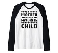 La mère et Ses Beaux-Parents Enfant préféré Fils Fille drôle Manche Raglan