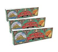La Mère Poulard, biscuits au beurre et au citron, épais et croquants - Boîte de 125g (Lot de 3)