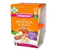 La Merenda dei Bambini Plasmon - Banane, pomme, biscuit et miel