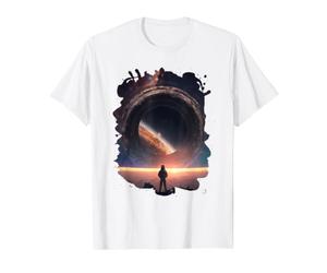 La Merveille Galactique Cosmique dans l'espace T-Shirt Graphique avec Valeur, Homme, Blanc, M