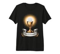 La messe catholique et l'adoration du Calice eucharistique T-Shirt Haut de Gamme