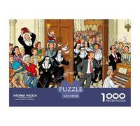 La messe de l'église se termine Puzzle en Bois Imperméable DIY Puzzles De 1000 Pièces pour Adultes Coloré Jeux Éducatifs
