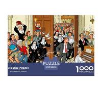 La messe de l'église se termine Puzzle en Bois Imperméable Puzzles De 1000 Pièces pour Adultes Amusant Jeux De Stimulants
