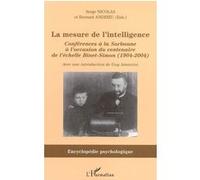 La mesure de l'intelligence Bernard Andrieu (Auteur), Serge Nicolas (Auteur)