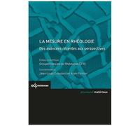 La Mesure En Rhéologie - Des Avancées Récentes Aux Perspectives