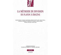 La méthode de division de Platon à Erigène