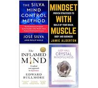 La méthode Silva Mind Control, Mindset with Muscle, The Inflamed Mind, Crystal Mindfulness, ensemble de 4 livres de collection