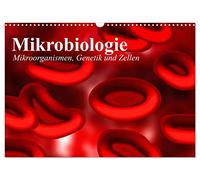 La microbiologie. Micro-organismes, génétique et cellules, Version française (Calendrier mural 2026 DIN A3 portrait), Calendrier CALVENDO mensuel