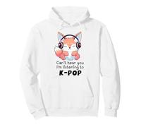 La Mignonne Fox ne Peut Pas t'entendre, j'écoute de la K-Pop Sweat à Capuche