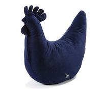 La Millou Poule de Mamie Dana Collection Velours 50 x 40 cm | Coussin d'allaitement | Coussin pour bébé | Coussin de Grossesse | 100% Coton | Cadeau Parfait | Royal Navy