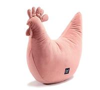 La Millou Poule de Mamie Dana Collection Velours 50 x 40 cm | Coussin d'allaitement | Coussin pour bébé | Coussin de Grossesse | 100% Coton | Cadeau Parfait | Papaya