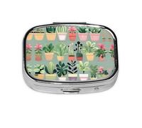 La mini boîte à médicaments carrée est adaptée pour mettre dans les poches ou les portefeuilles. Elle est facile à ouvrir et pratique. Plante bonsaï