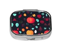 La mini boîte à médicaments carrée est adaptée pour mettre dans les poches ou les portefeuilles. Elle est facile à ouvrir et pratique. Fleurs de citrouille